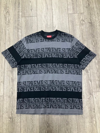 L-Supreme Text Jacquard Top
