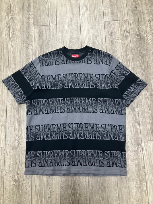 L-Supreme Text Jacquard Top