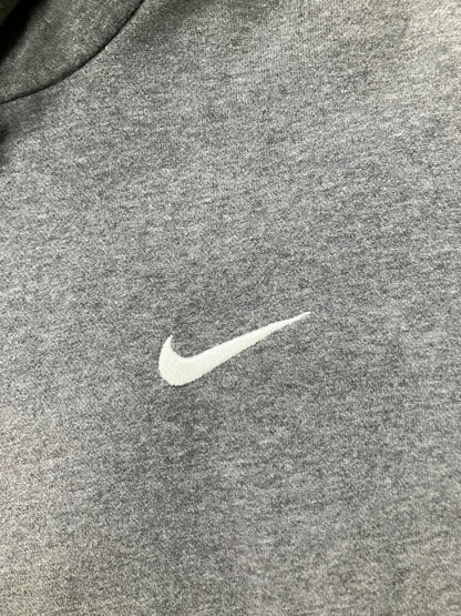 Nike Grey Mini Swoosh Hoodie Size M