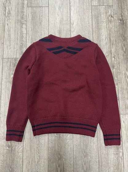 M-RRL 1903 Appliquéd Wool Maroon Sweater