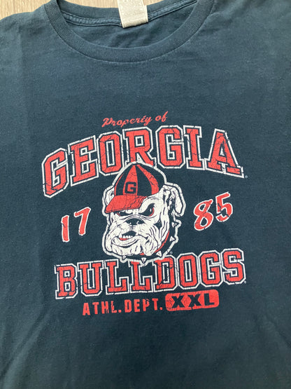 Georgia Bulldogs Black Long Sleeve Tee Size XL