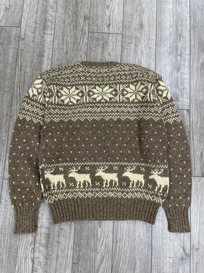 M-RRL Silk V-neck Elk Sweater