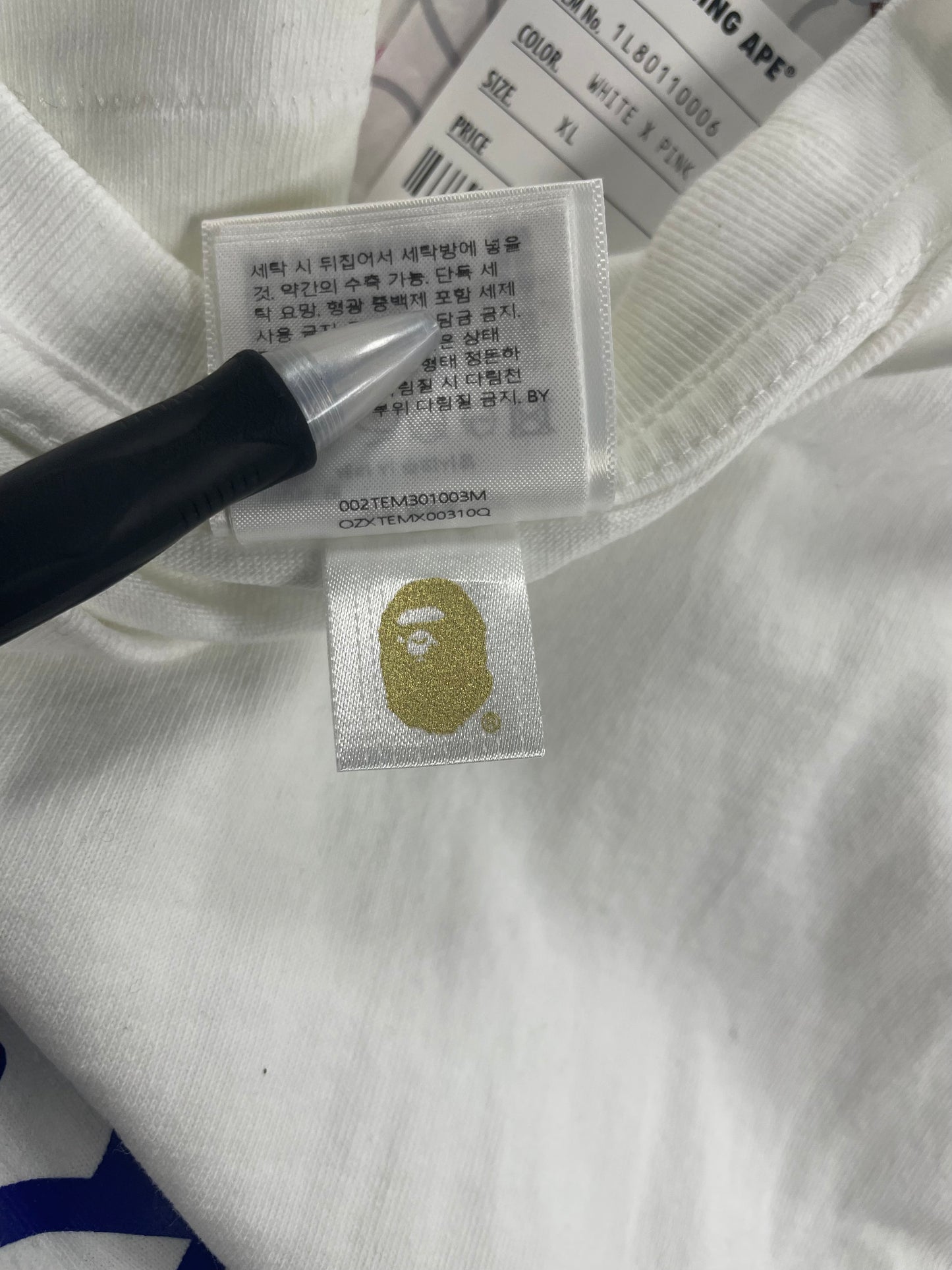XL-Bape ABC Blue Milo Camo Ape Head Tee