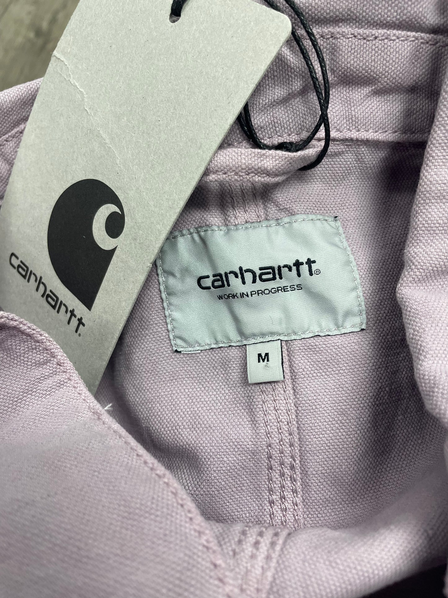 M-Carhartt WIP Walter Chore Jacket Pink Fog