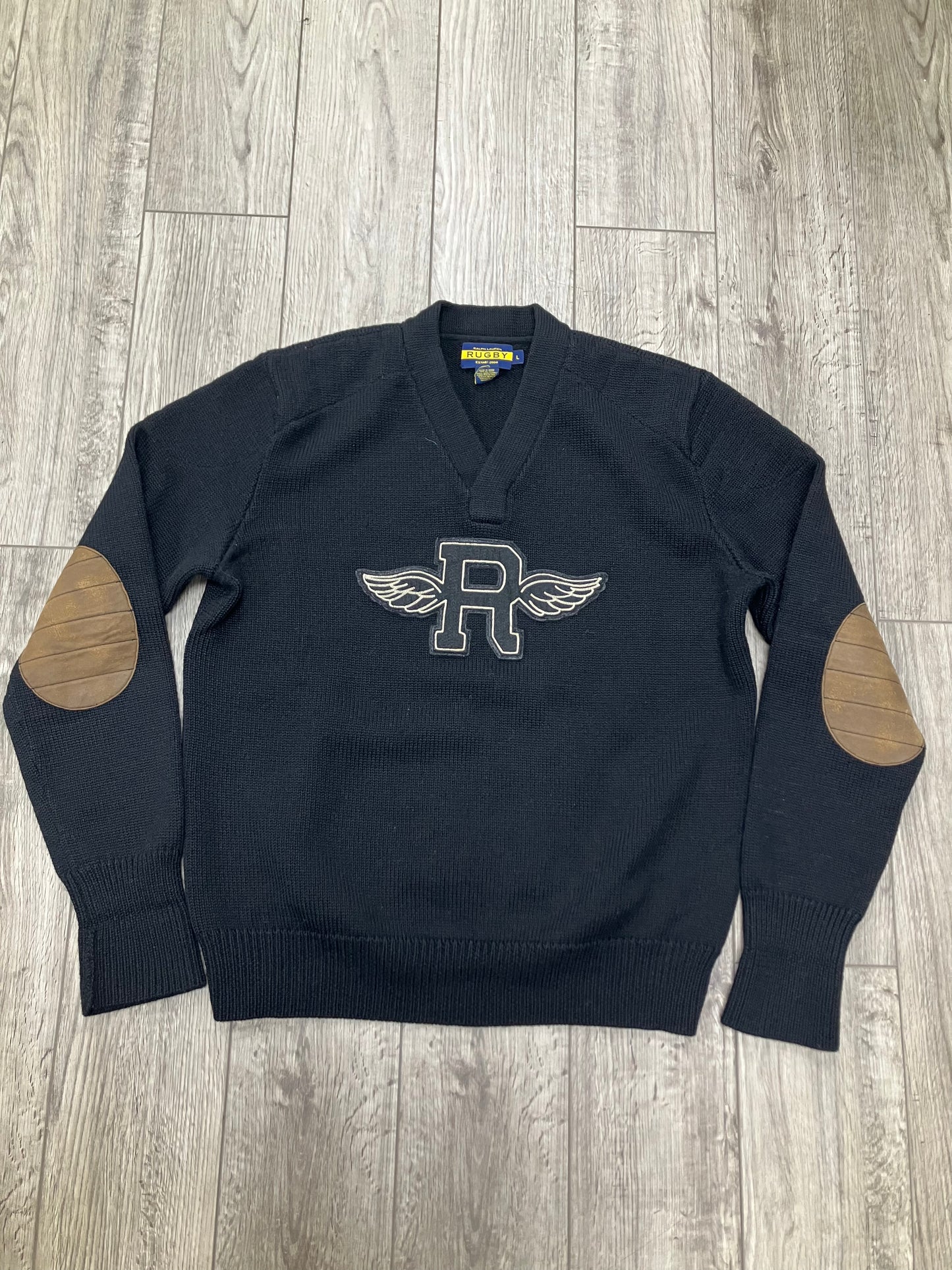 L-Ralph Lauren Rugby Wool R-wing Sweater