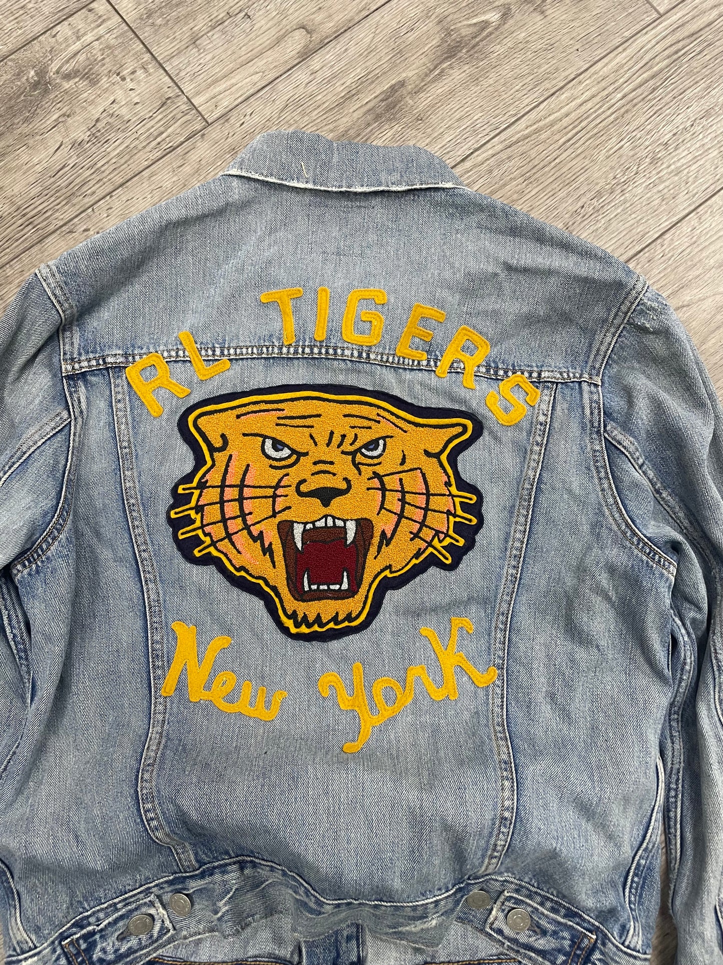 M - Polo Ralph Lauren "RL Tigers" State Champs denim jacket
