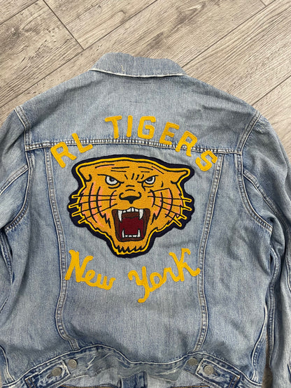 M - Polo Ralph Lauren "RL Tigers" State Champs denim jacket