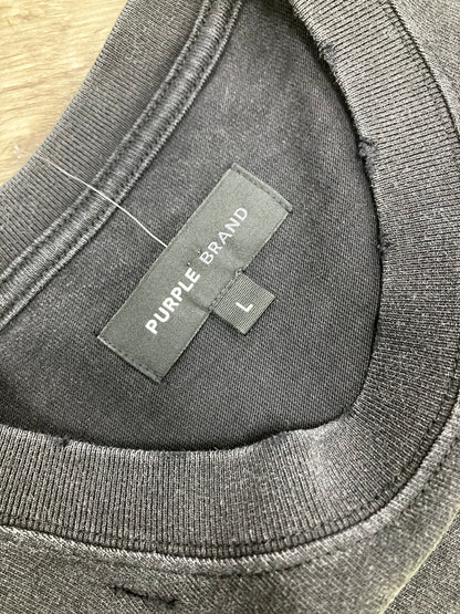 L-purple brand College Logo tee