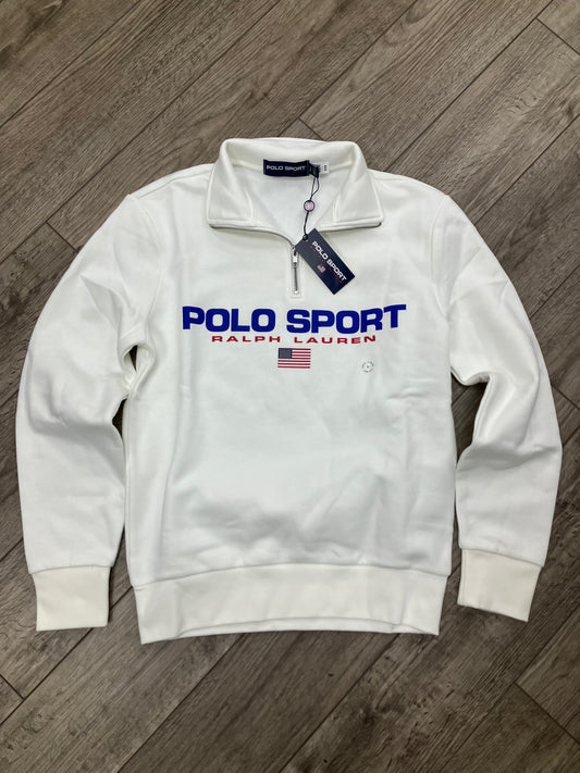 S-Ralph Lauren Polo Sport White Quarter Zip
