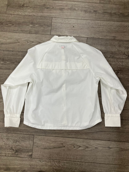 XS-Nike White Overshirt Button Up