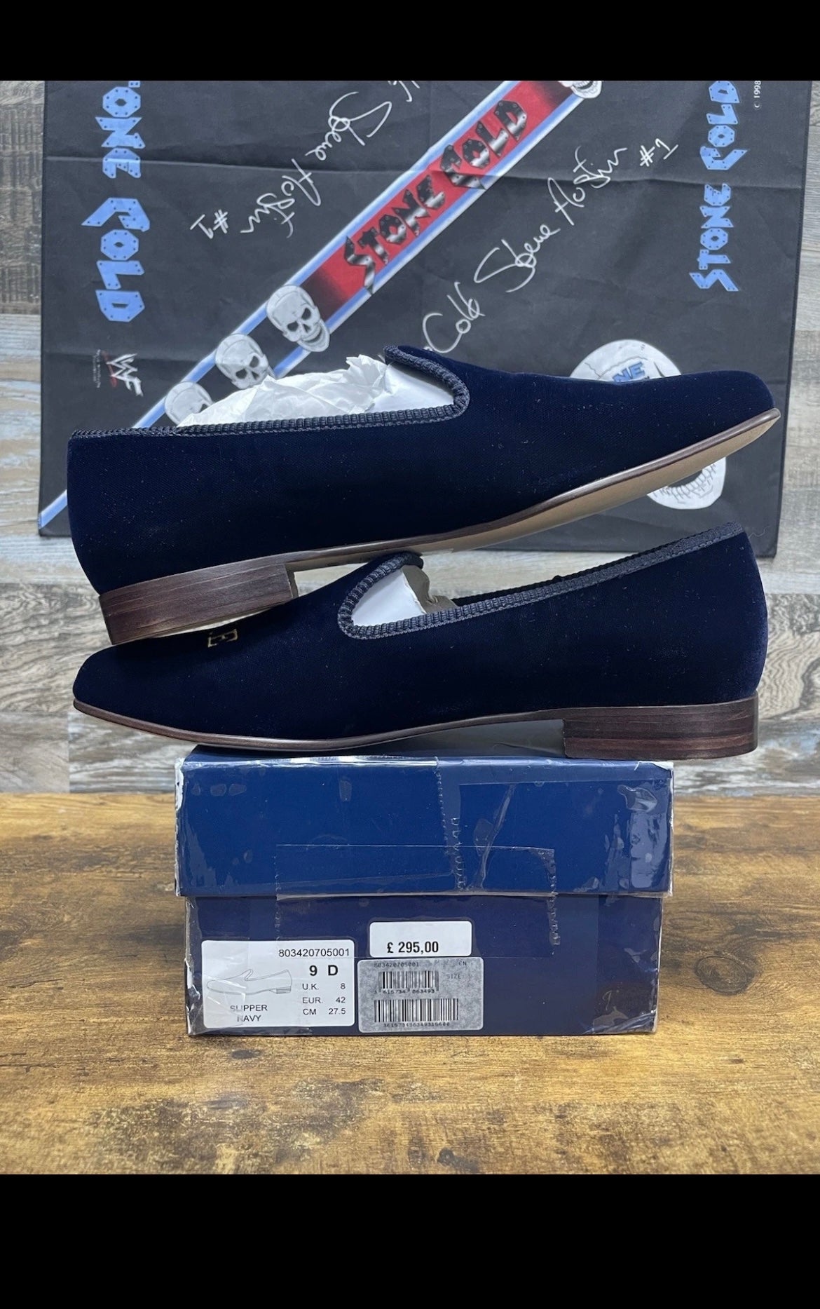 9-Polo Ralph Lauren Palace Formal Navy Velvet Slipper