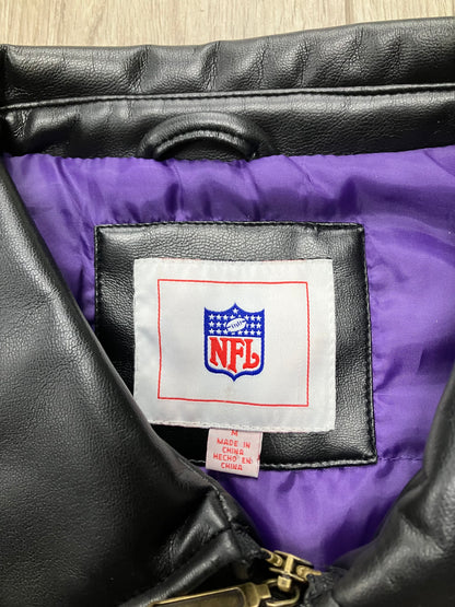 Minnesota Vikings Leather Jacket Size M