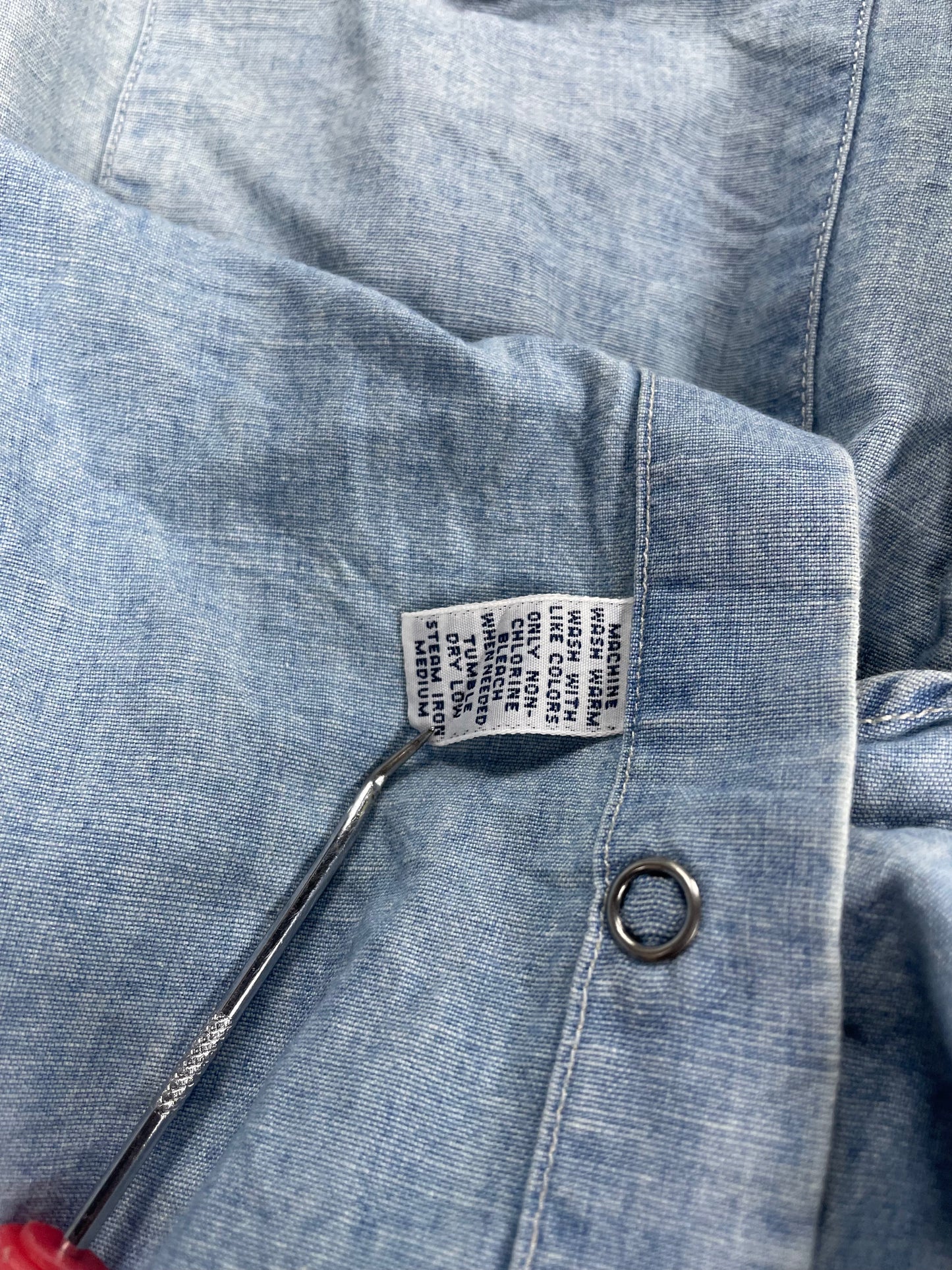 L - Polo Ralph Lauren Western Snap Denim Button Up