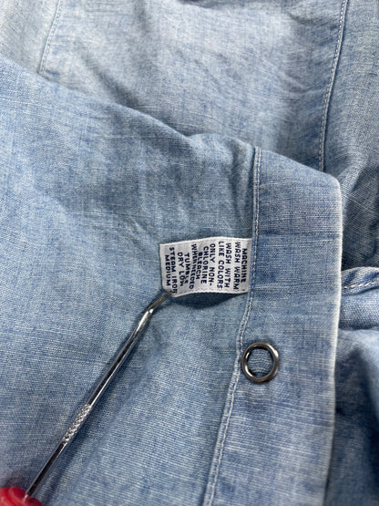 L - Polo Ralph Lauren Western Snap Denim Button Up