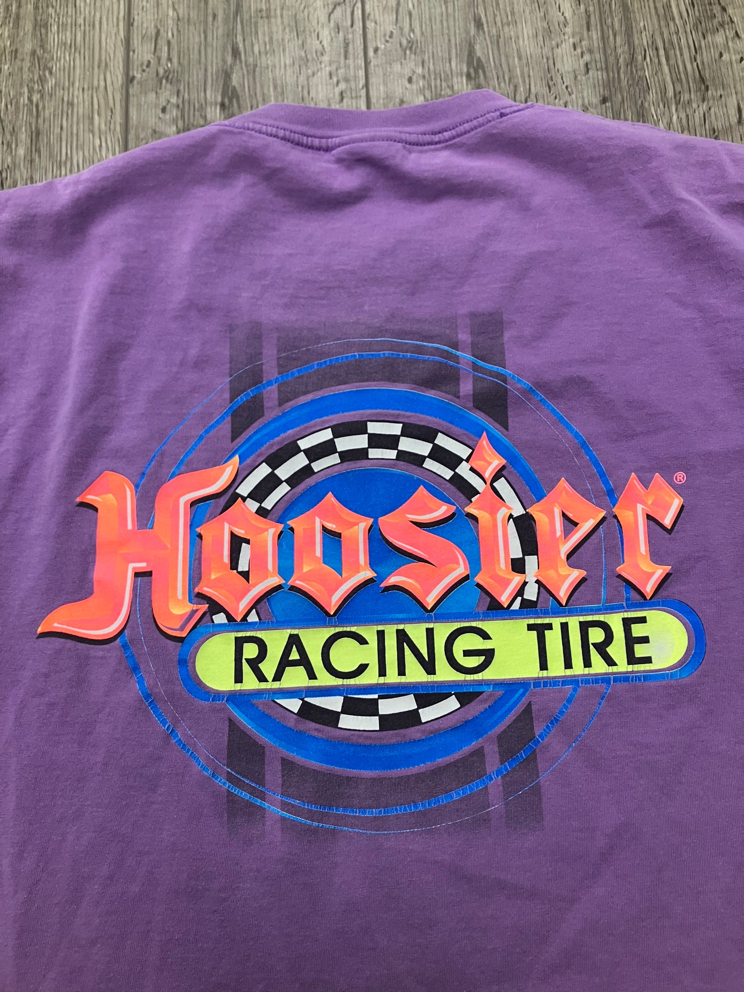 Vintage Hoosier Racing Tire Tee Size L