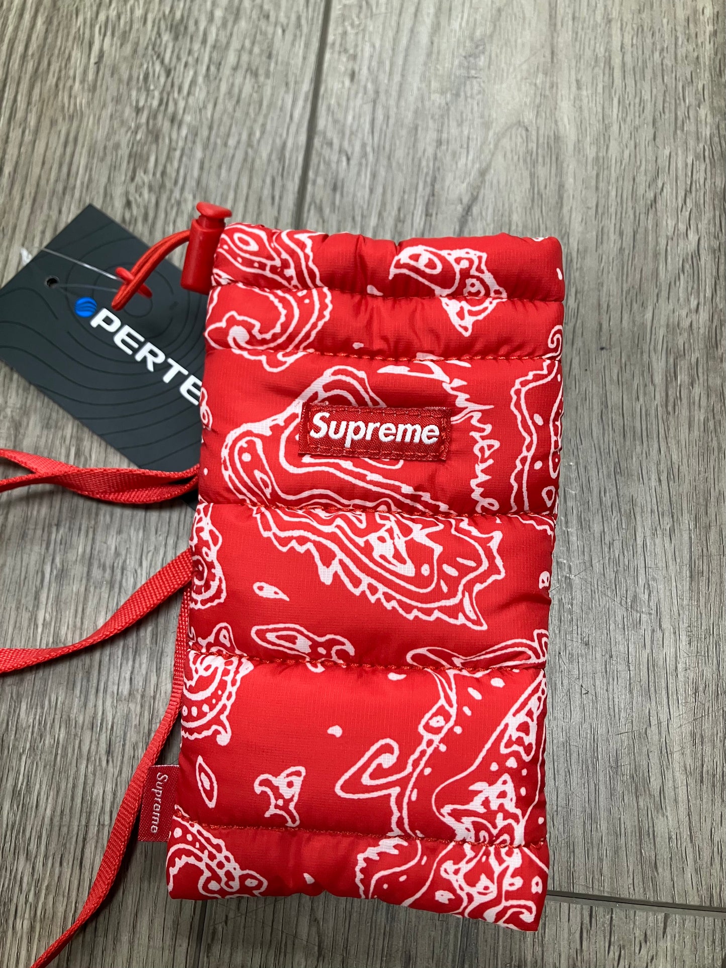 Supreme Puffer Neck Pouch Paisley