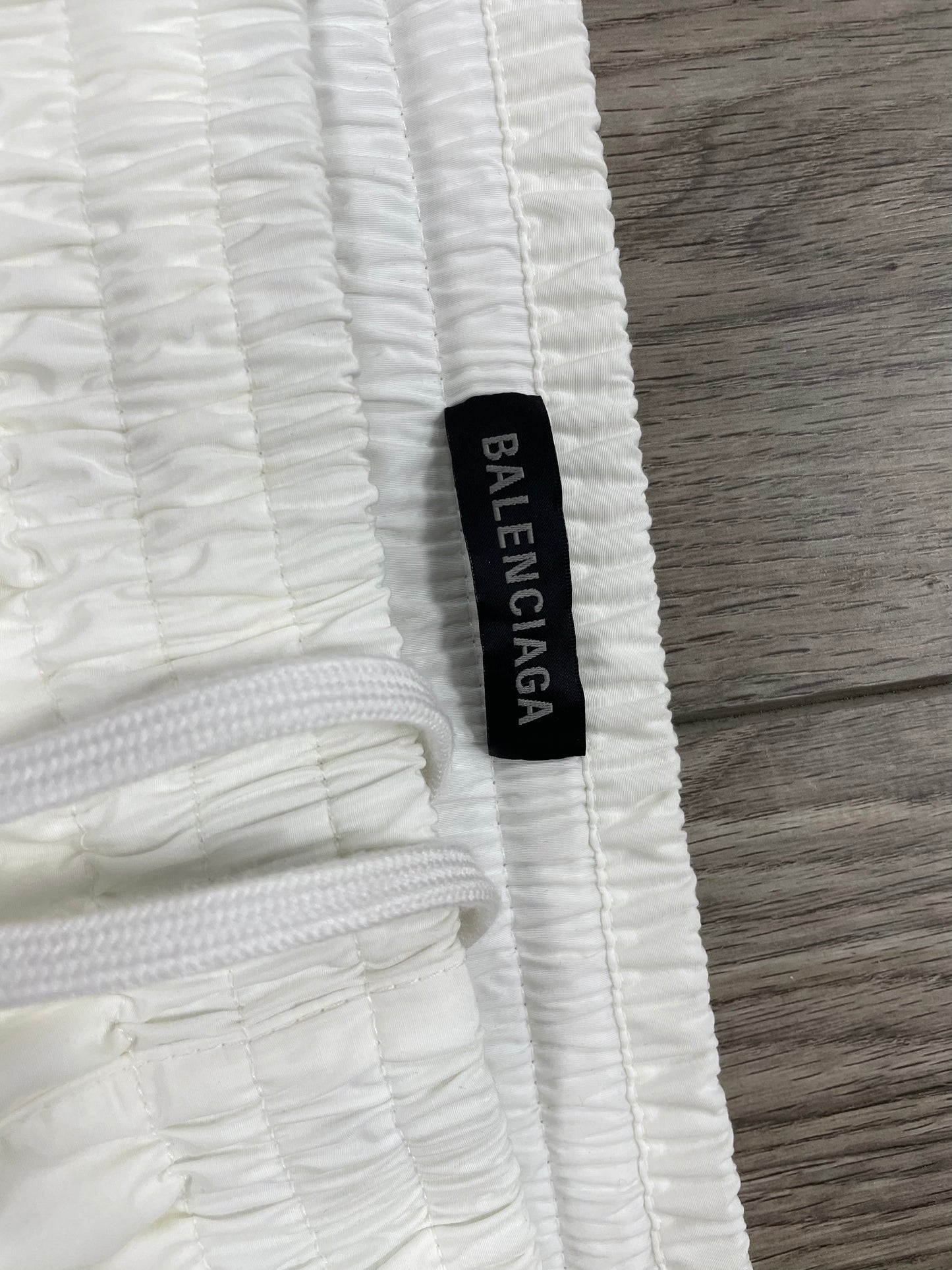 48-Balenciaga White Soccer Tracksuit Pants
