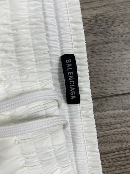 48-Balenciaga White Soccer Tracksuit Pants