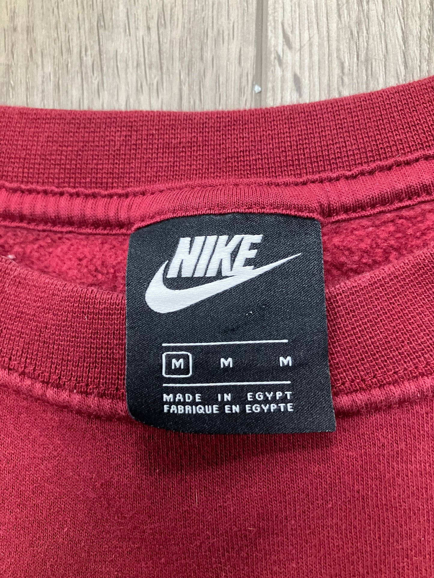 Nike Spellout Red Sweatshirt Size M