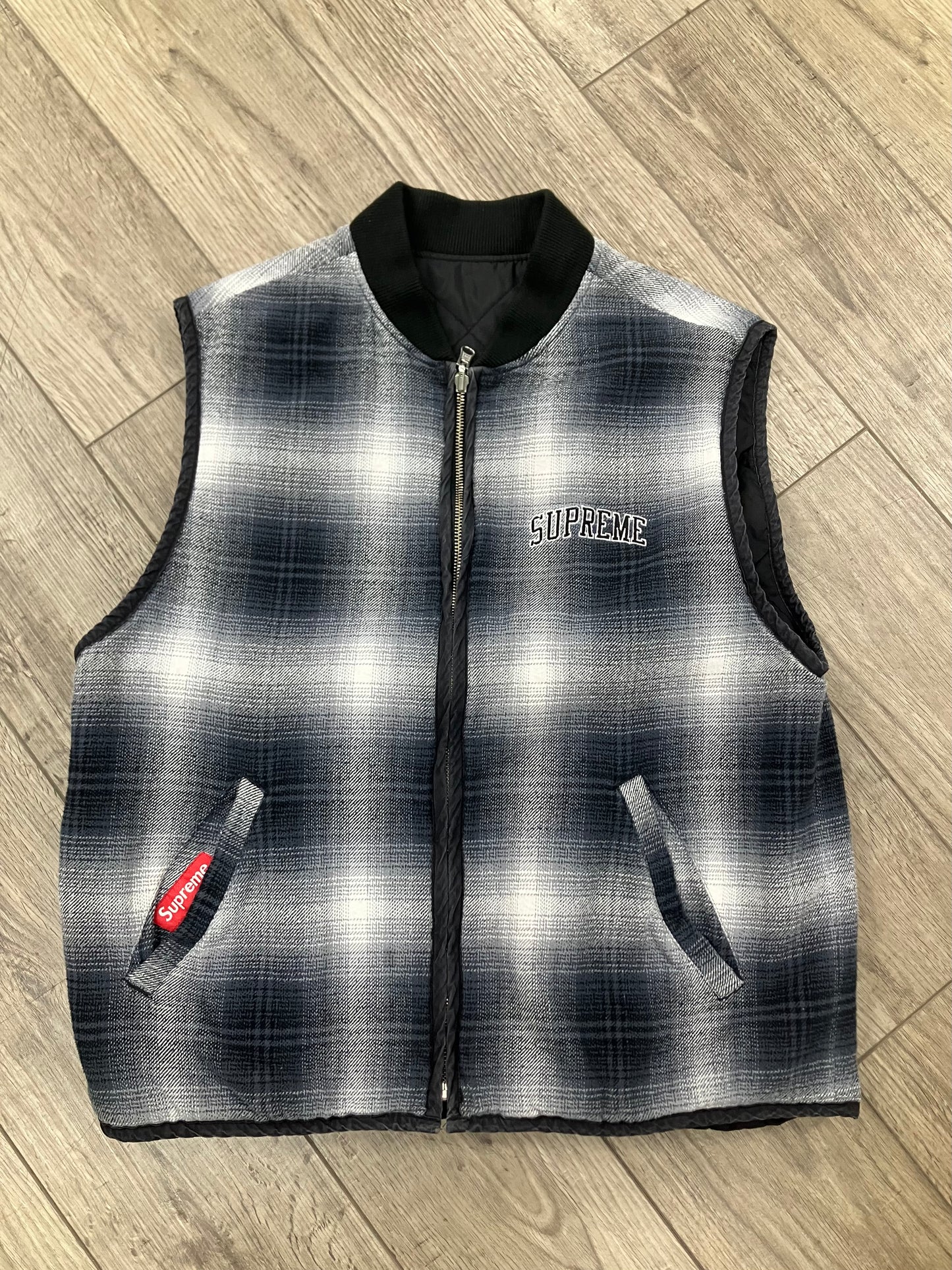 M-Supreme Reversible Plaid Vest