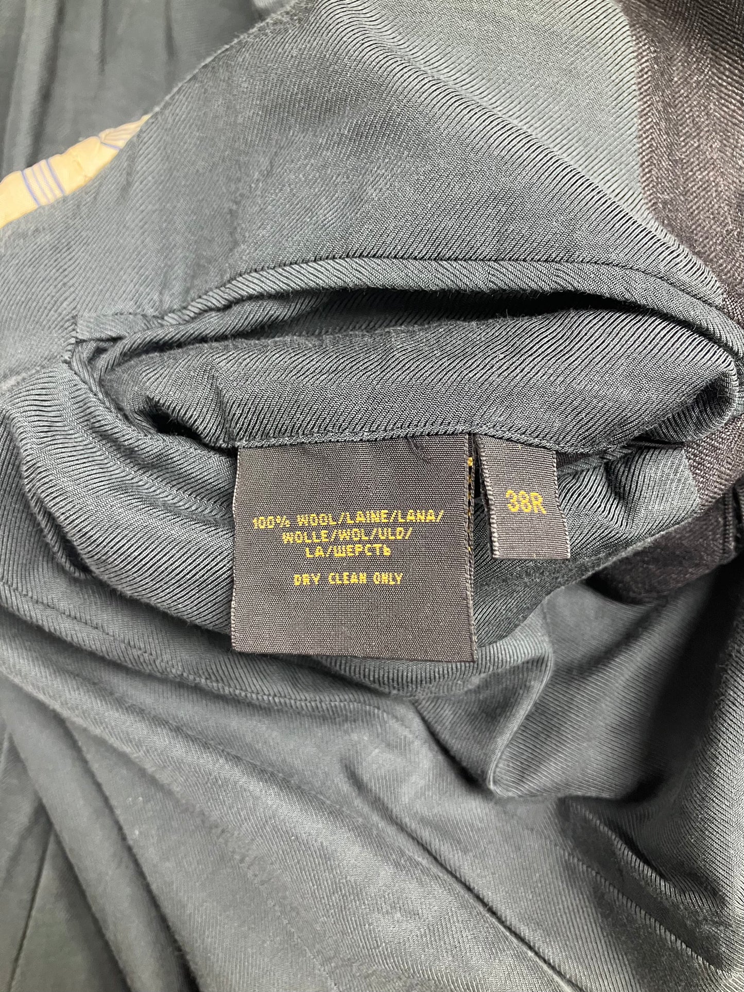 38R/M-Polo RRL Wool Pin Stripe Jacket