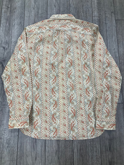 L-RRL Paisley Print Long Sleeve Button Up