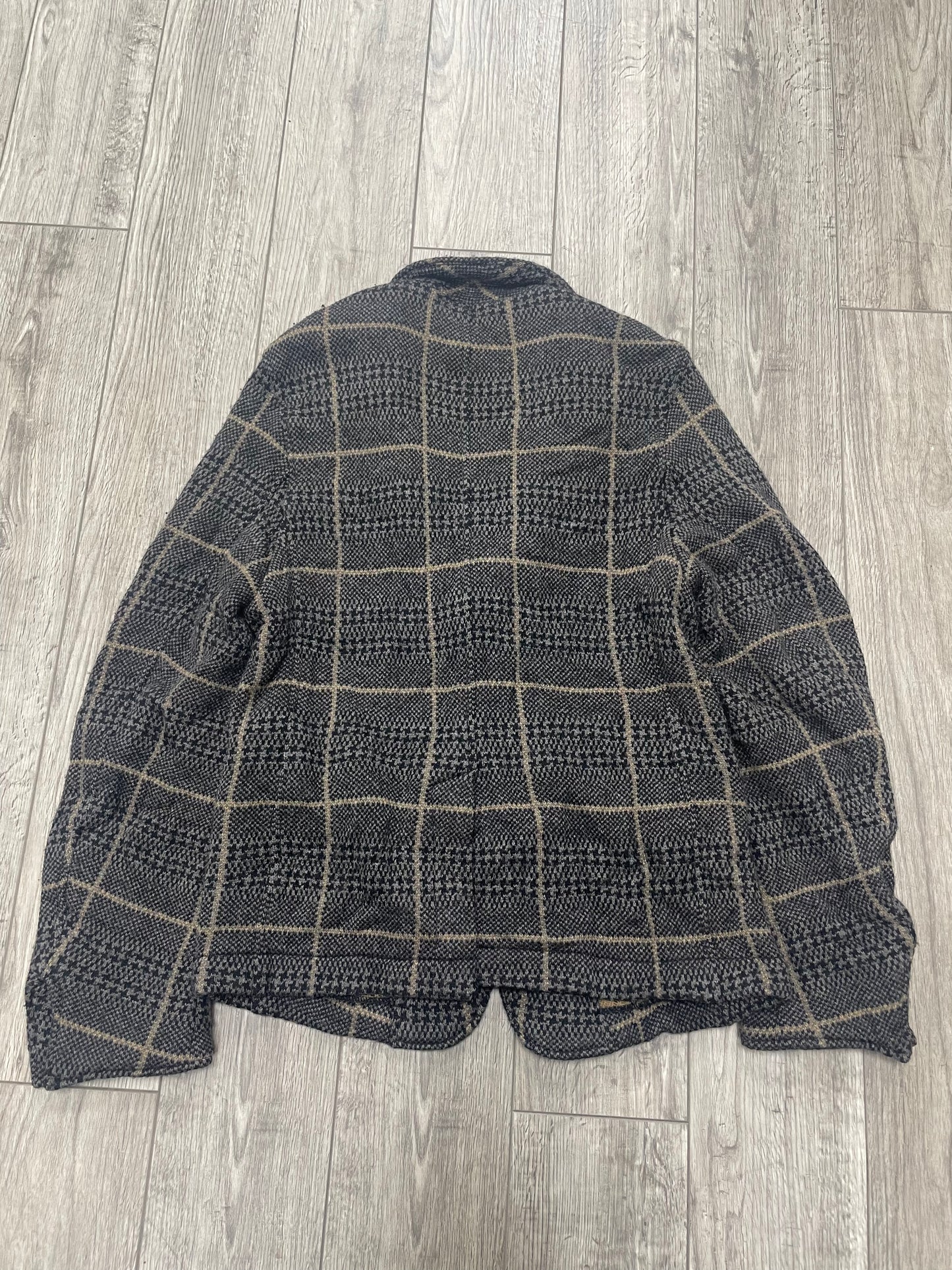 2/M-Undercover Wool Check Knit Jacket