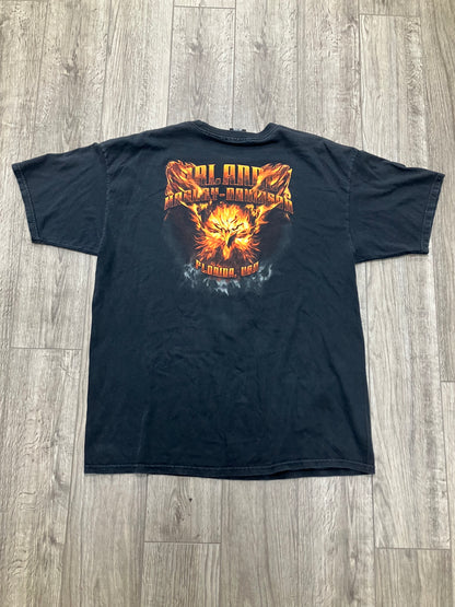 Harley Davidson Orlando Flaming Eagle Tee Size XL