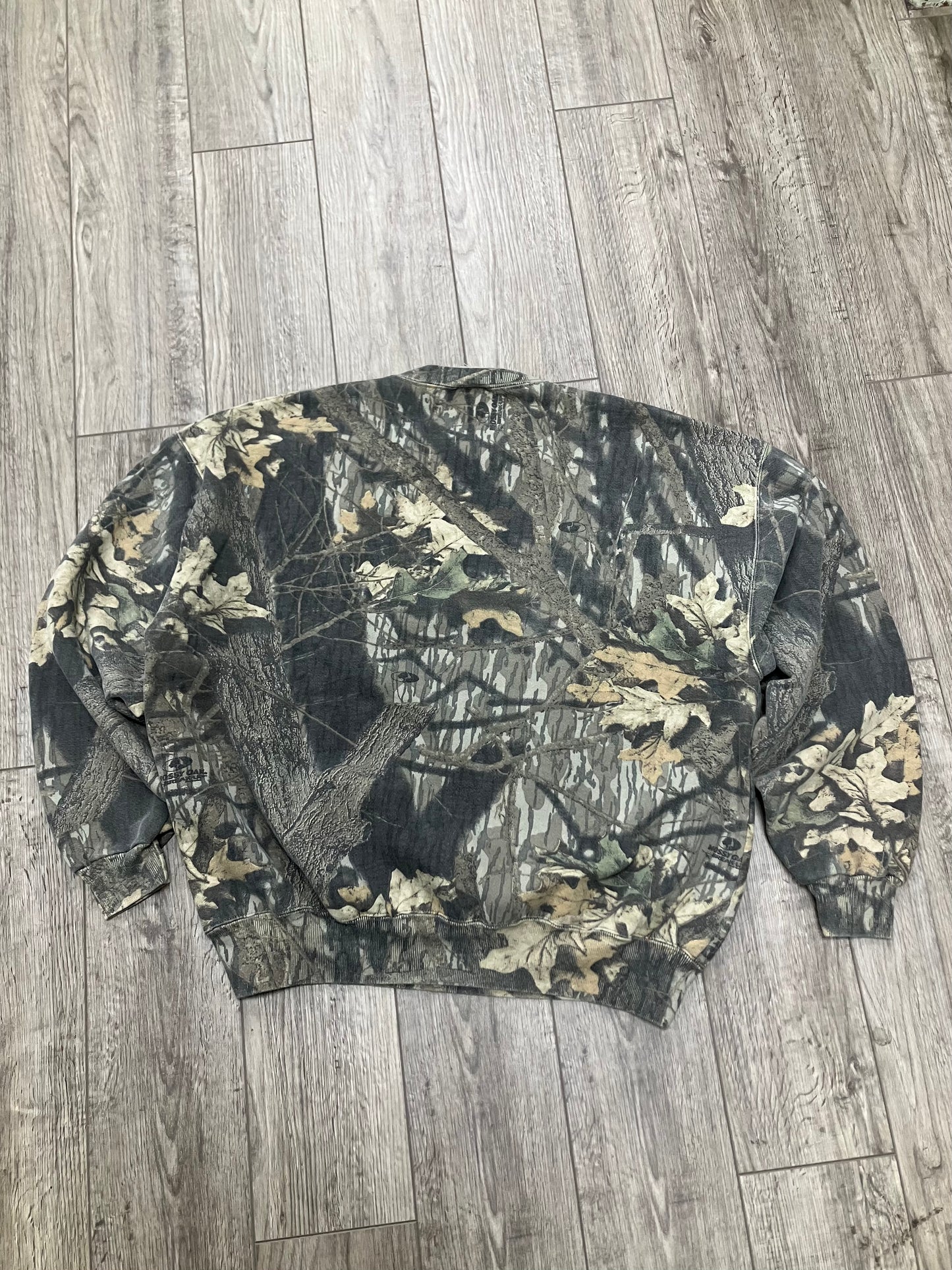 2XL-Jerzees Outdoors Vintage Camo Crewneck