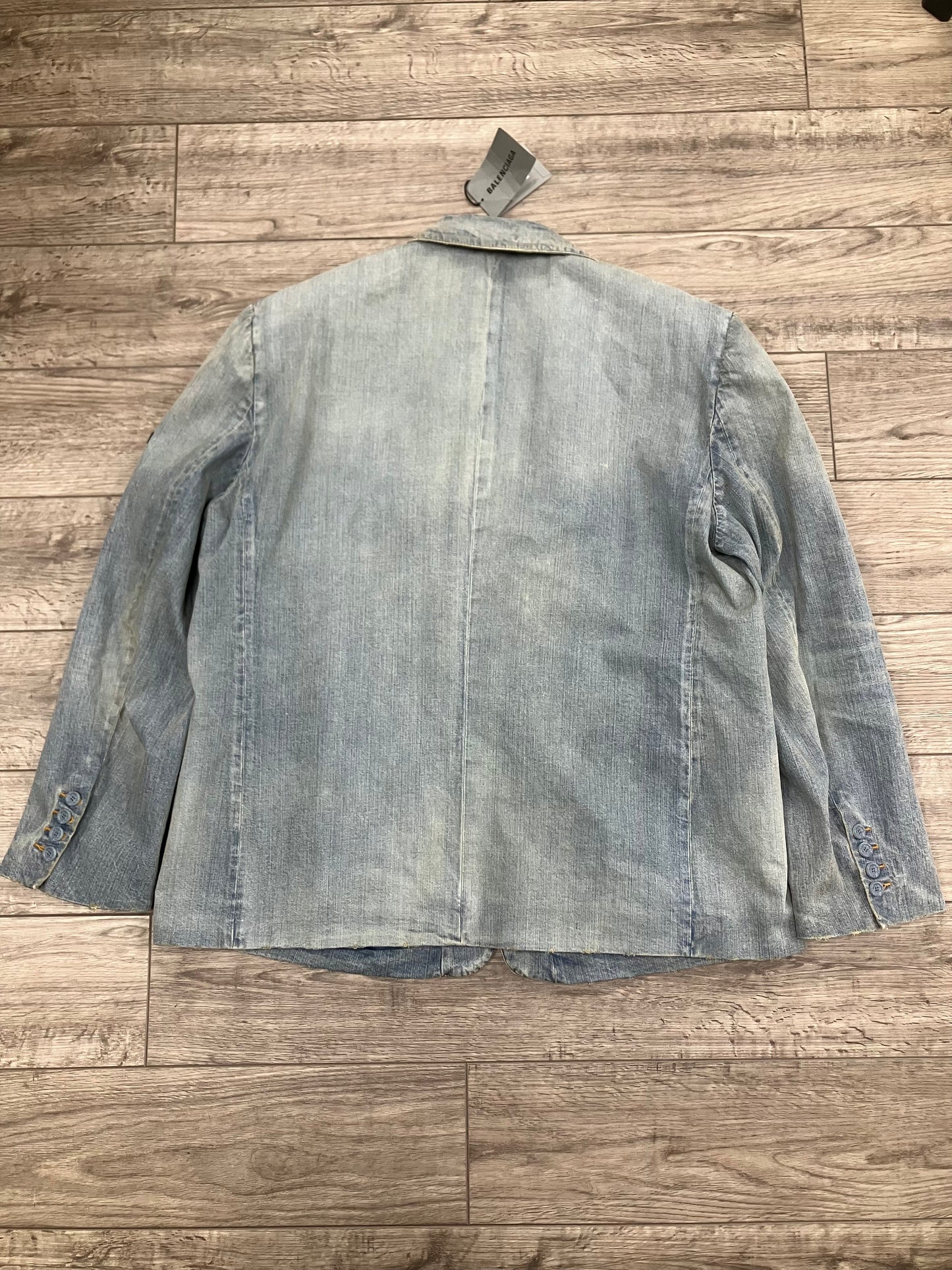 42-Balenciaga Denim Blazer Jacket