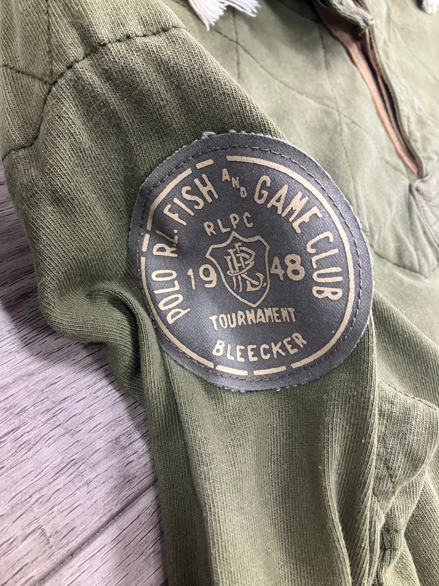 M-Polo Ralph Lauren Fish & Game Club Rugby Hooded shirt