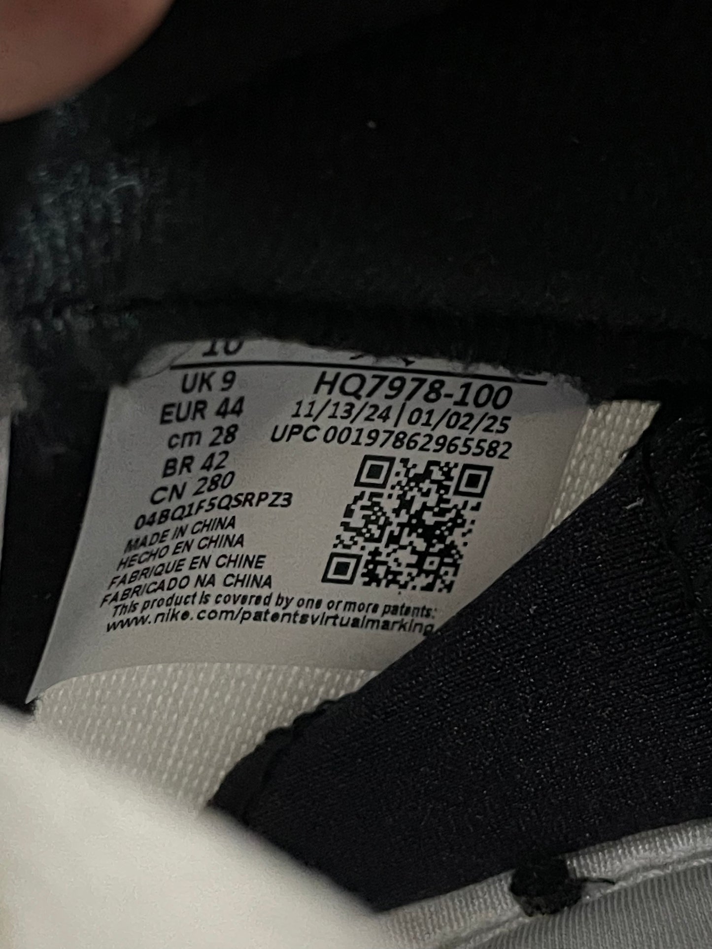 Jordan 5 Retro Grape 2025 Size 10