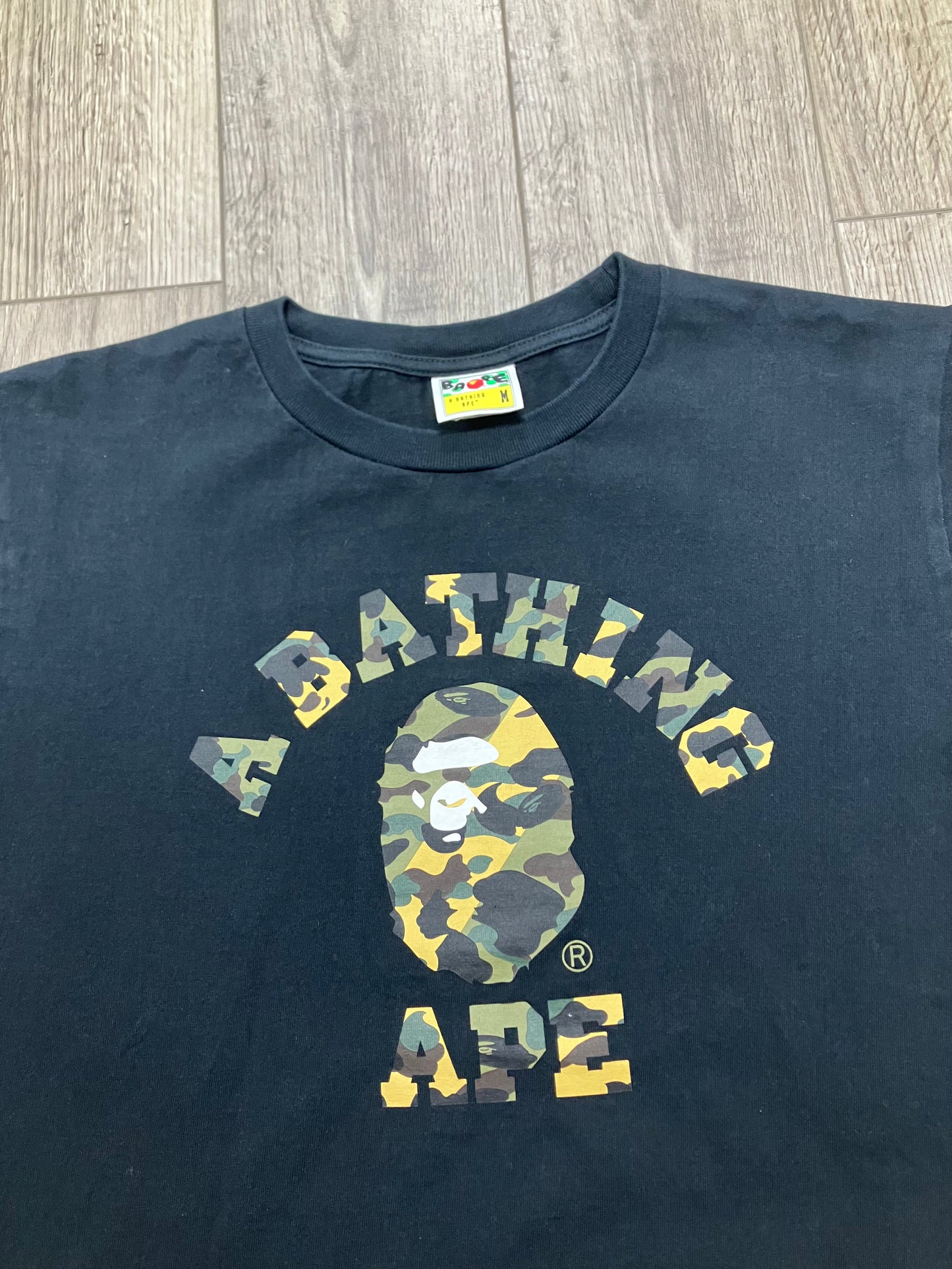 Bape 1st Camo College Tee Size M