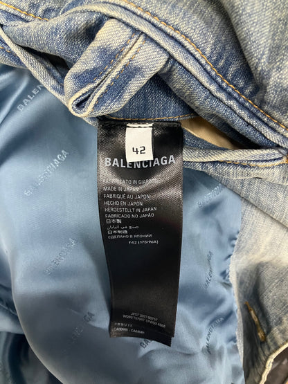 42-Balenciaga Denim Blazer Jacket