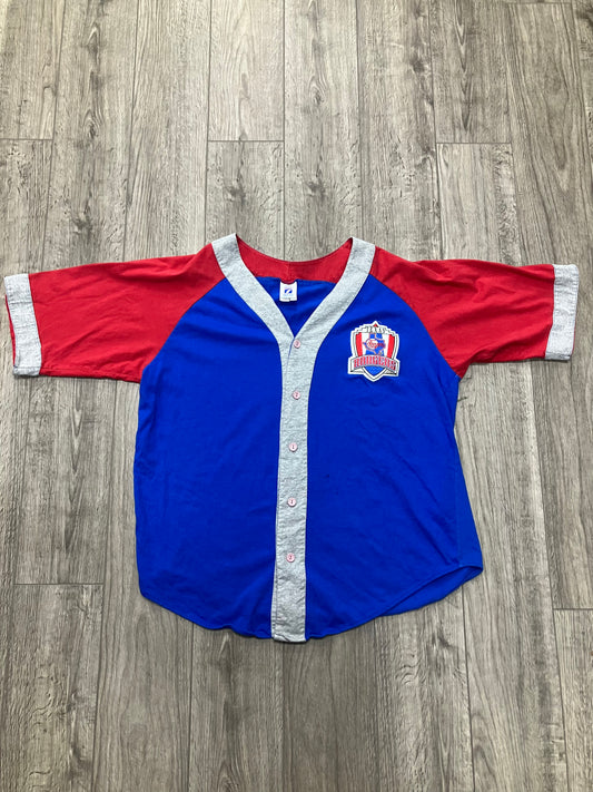 Vintage Logo 7 Texas Rangers Jersey Size M