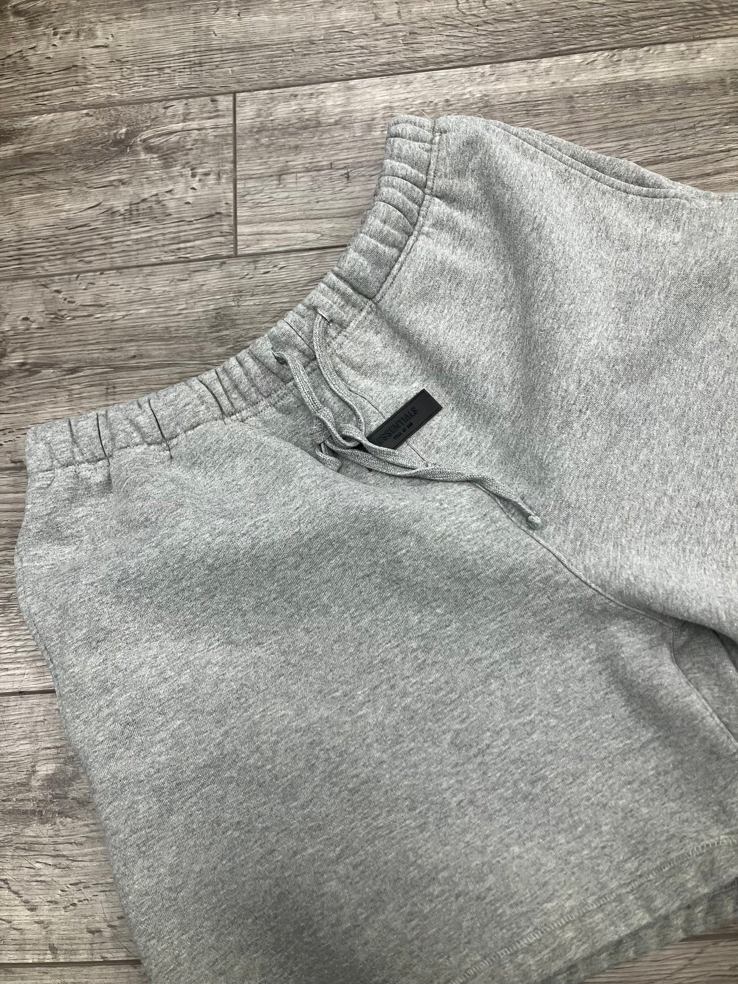 XL-Fear Of God Essentials Cotton Shorts Grey