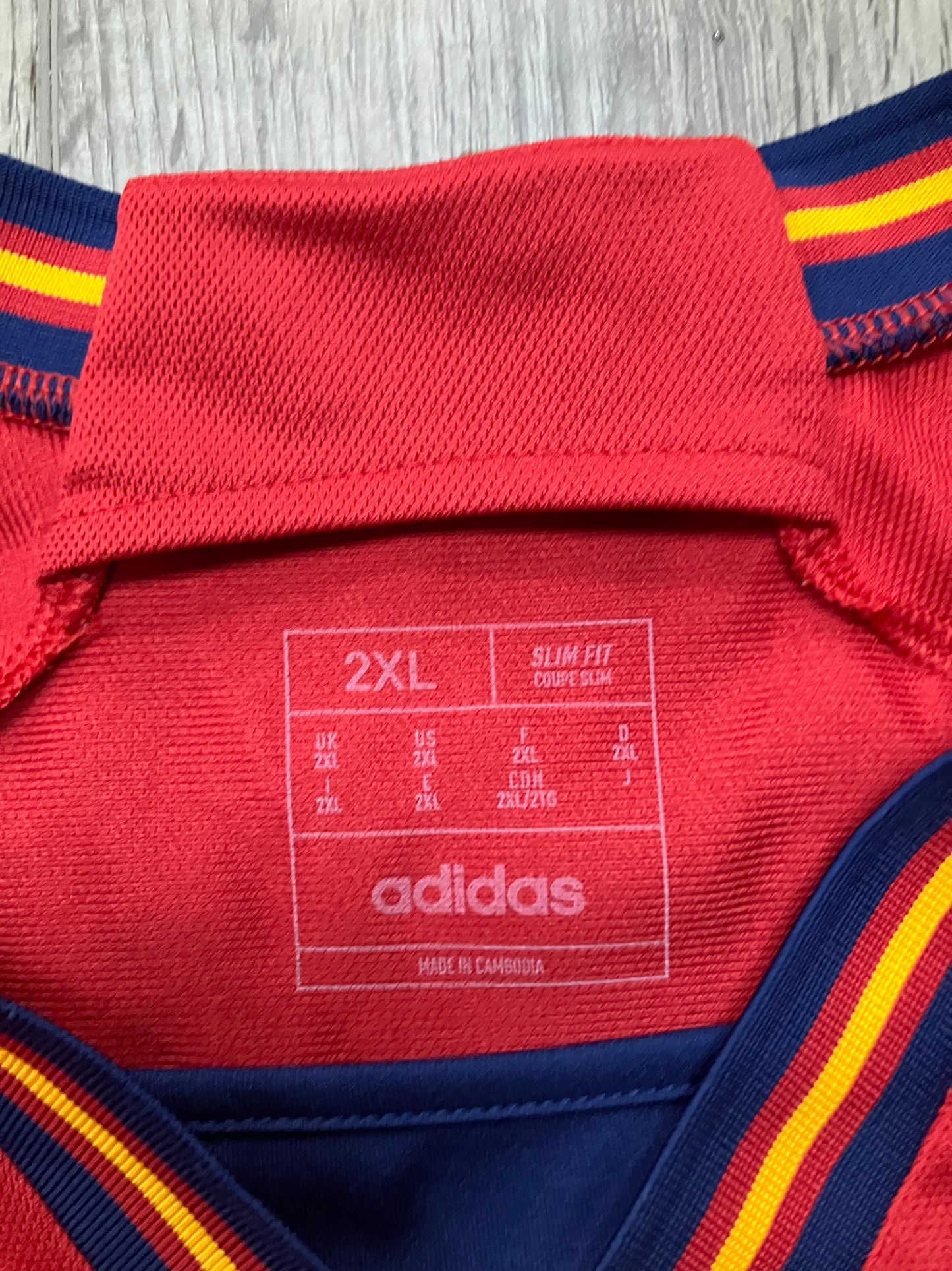 Adidas Spain Home Jersey 2022 Size XXL