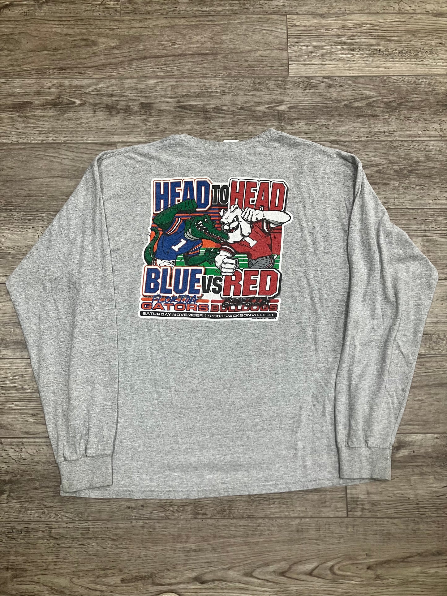 2008 Georgia vs Florida Long-Sleeve Tee Size XL