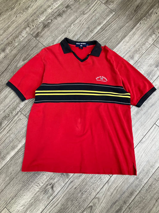 L-Polo Sport Red Tee