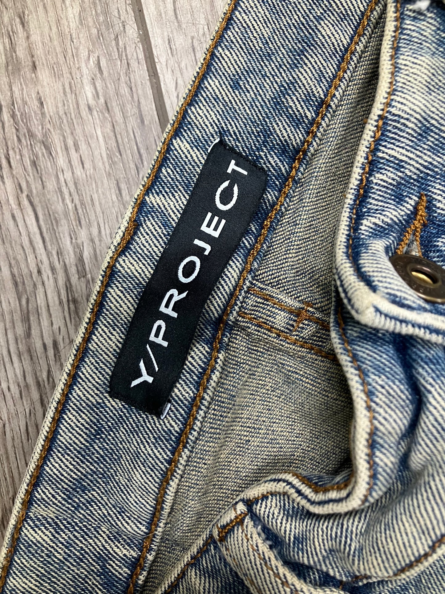 30-Y/Project SSENSE exclusive Button Leg Jeans