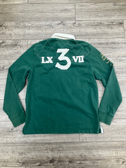 L-Polo Ralph Lauren Green Rugby Shirt