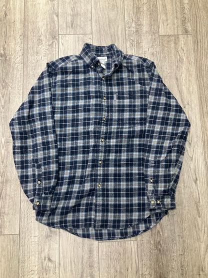 Carhartt Blue Flannel Shirt Size M