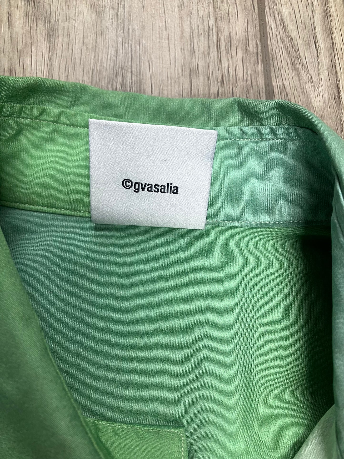 XS-Vetements Green Anime Button Up