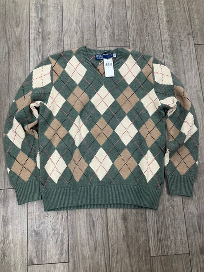 L-Polo Ralph Lauren Argyle V-Neck Sweater