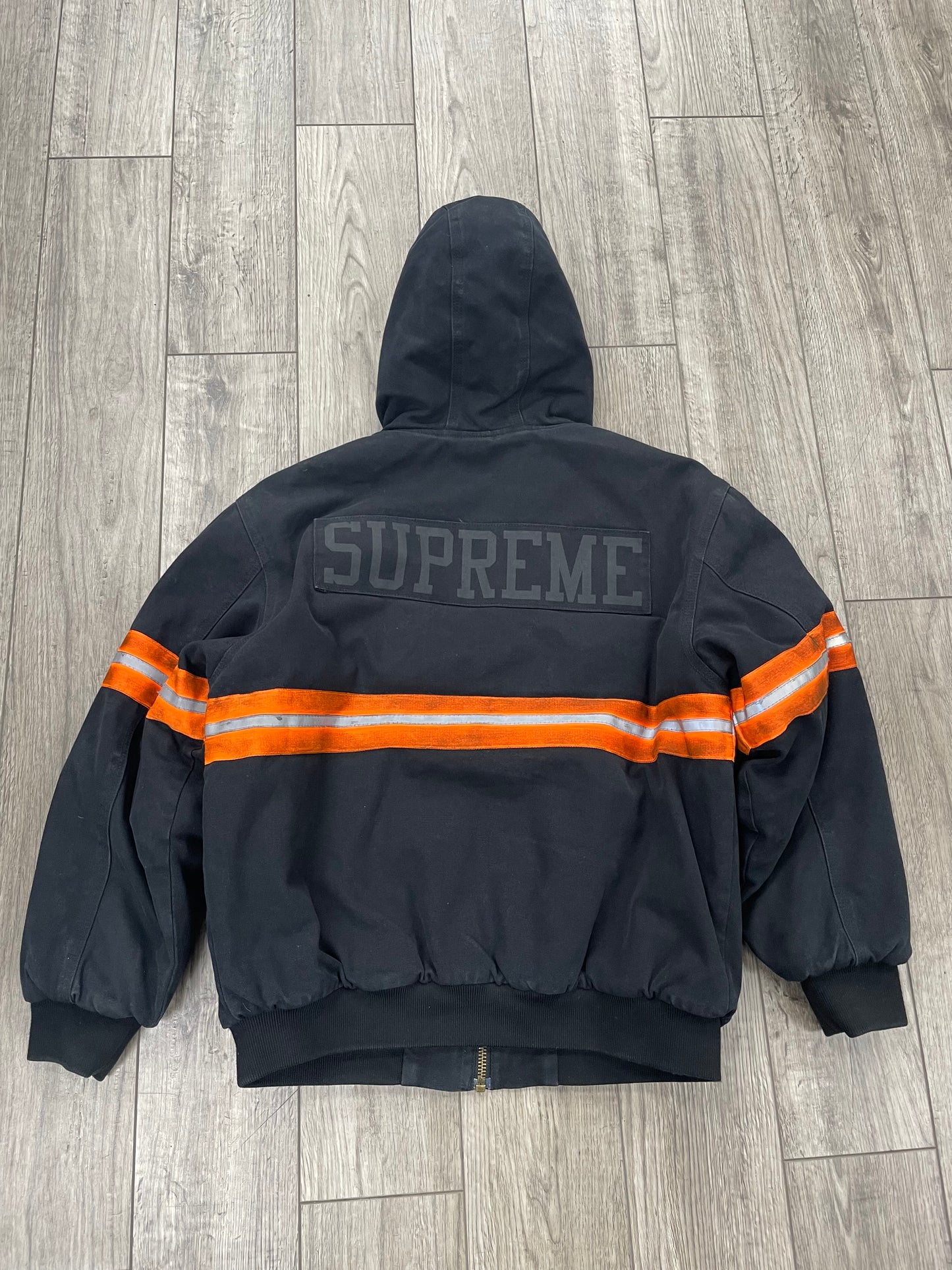 M-Supreme Reflective Stripe Hooded Work Jacket