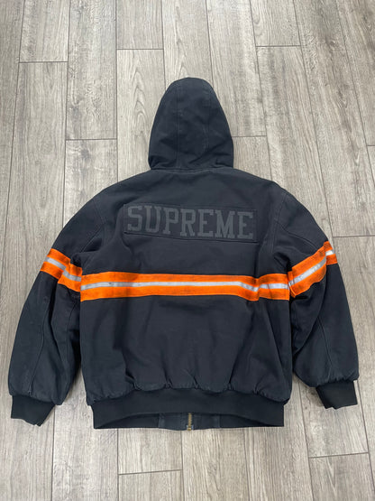 M-Supreme Reflective Stripe Hooded Work Jacket