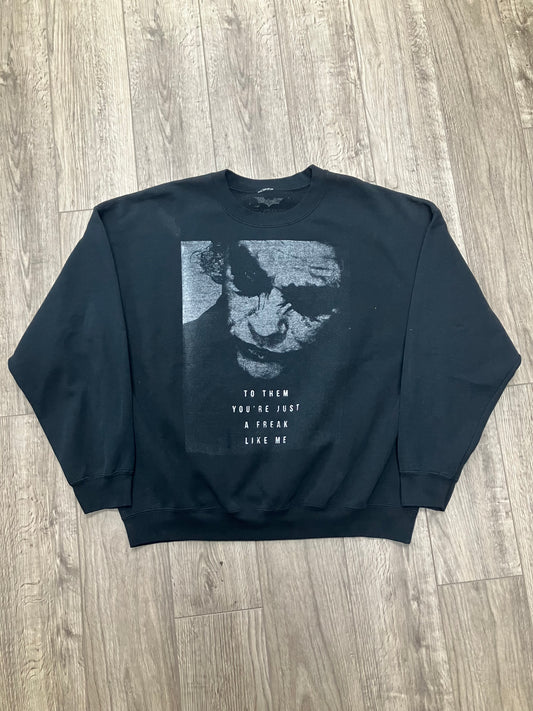 Joker “To Them You’re Just A Freak Like Me” Sweatshirt Size L