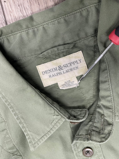 XL-Denim & Supply Ralph Lauren Military-Style Utility Shirt