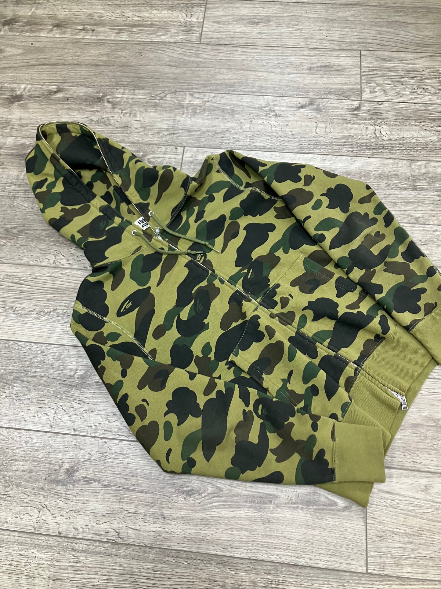 S-Bape Full Zip Green Camo
