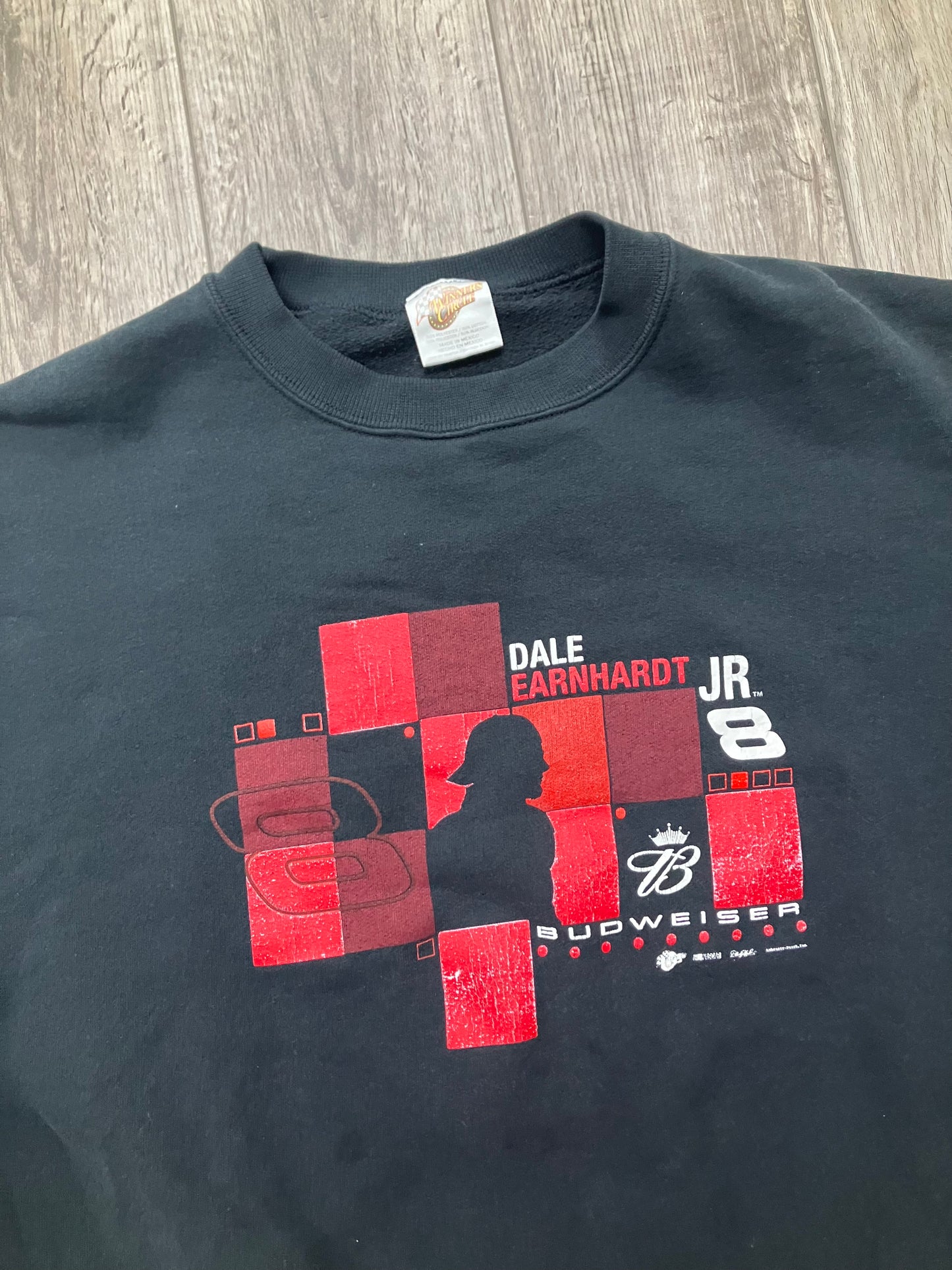 Dale Jr Black Sweatshirt Size L Fits S-M